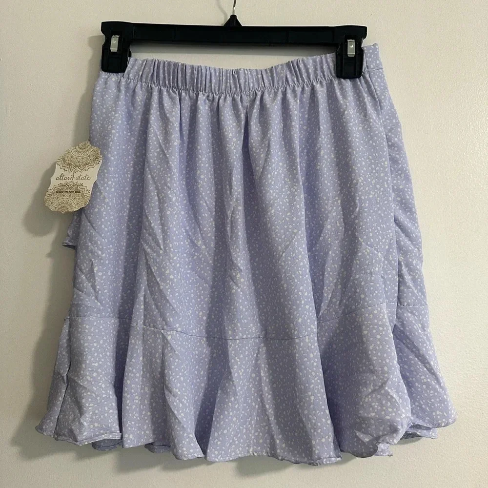NWT Altar'd State Small Lilac and White Shirt